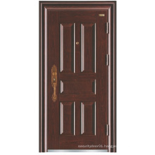 Deep Embossing Simple Design Panel Steel Security Door